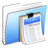 Aqua Stripped Folder Documents Icon 48x48 png